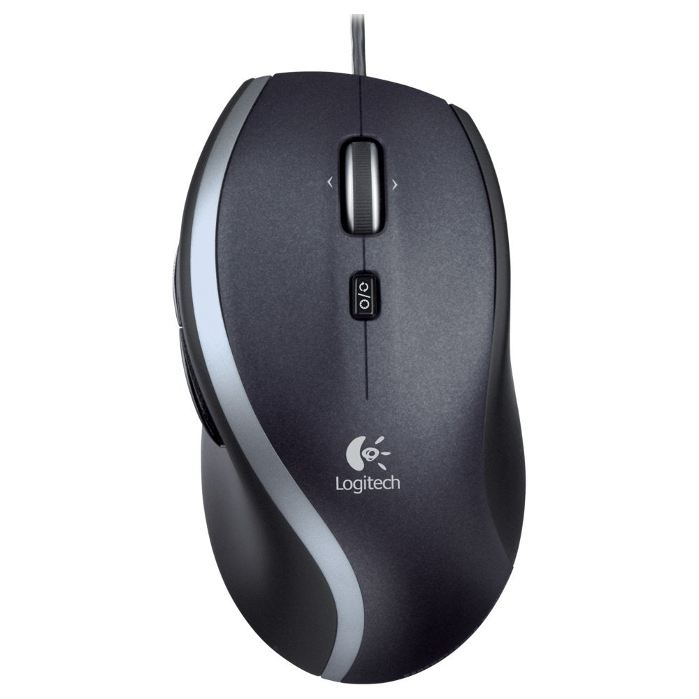 Logitech M500 | 1000 DPI Laser Sensor | Bedrade USB Muis | 7 Knoppen | Supersnel Scrollwiel | Rechtshandig | Zwart - Matmuis - Matmuis
